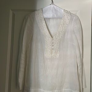 WORTH linen shirt with sequins
